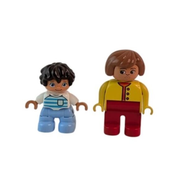 Lego Duplo Vintage Mom Girl Lion Cub Puppy Dog Figures Lot of 5 - Picture 2 of 7